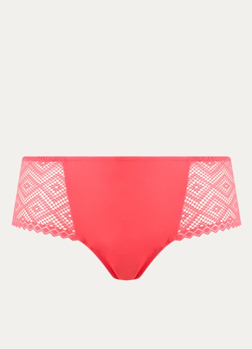 PrimaDonna Grace Bay shorty met kant - voorkant 3 koraalrood