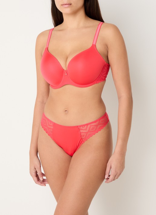 PrimaDonna Grace Bay voorgevormde bikinitop met beugel - voorkant 2 koraalrood