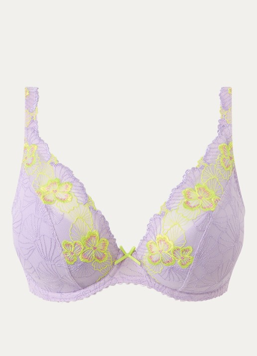 PrimaDonna Ixia beugel bh met overlay van kant - voorkant 2 lila