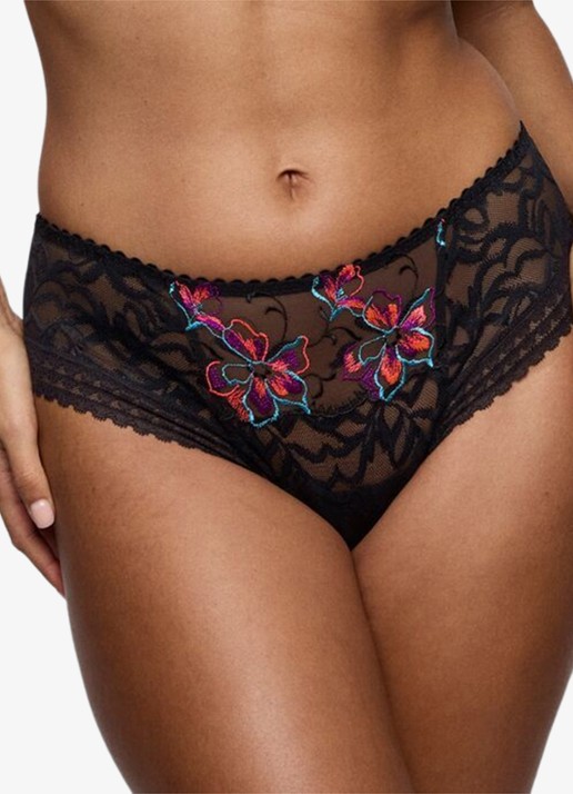 PrimaDonna Miyara slip van mesh met bloemborduring