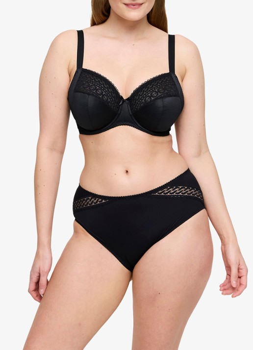 PrimaDonna Montara beugel bh met kant - voorkant 2 zwart
