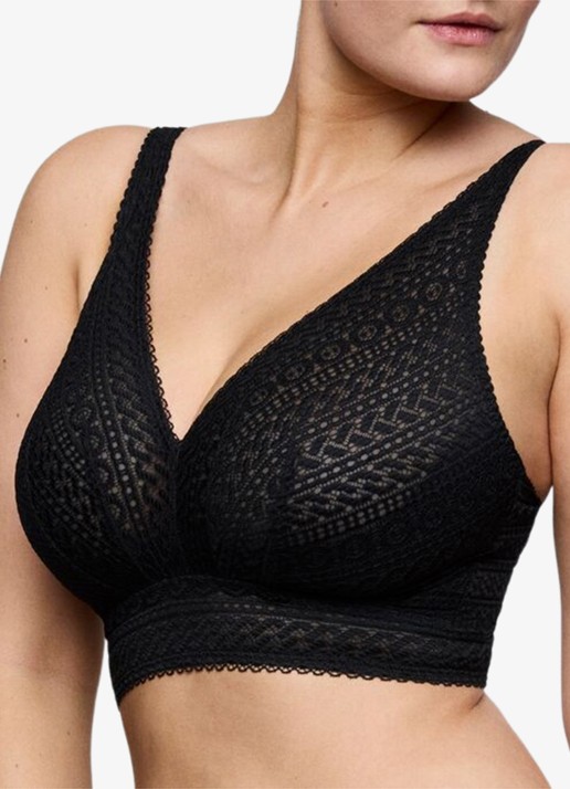 PrimaDonna Montara bralette van kant - detail 2 zwart