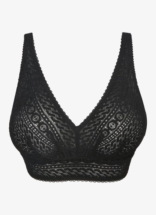 PrimaDonna Montara bralette van kant - voorkant 4 zwart