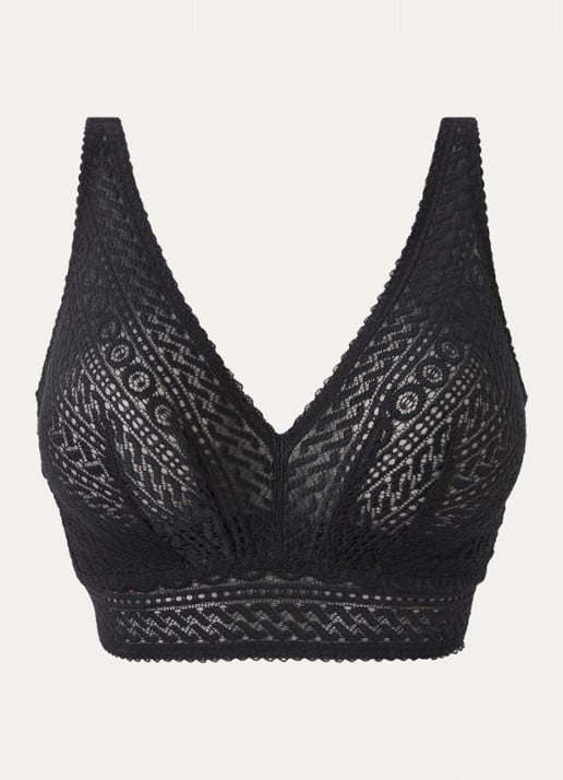 PrimaDonna Montara bralette van kant - voorkant 9 zwart