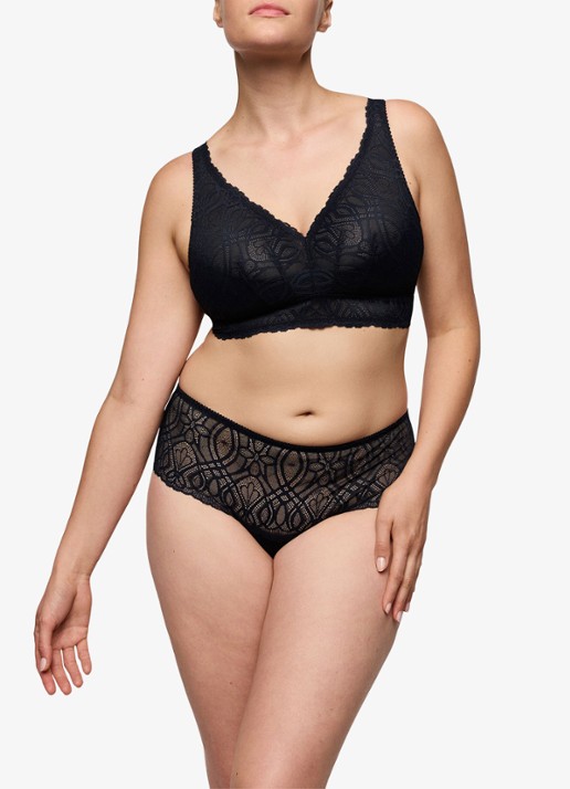 PrimaDonna Salerno bralette van kant - voorkant 2 donkerblauw