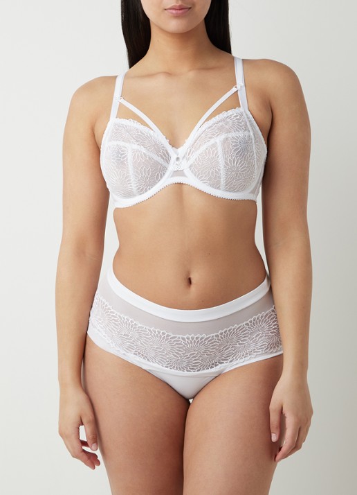 PrimaDonna Sophora shorty met kant - voorkant 8 wit