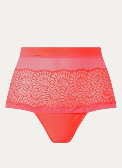 PrimaDonna Sophora shorty met kant - voorkant 3 koraalroze