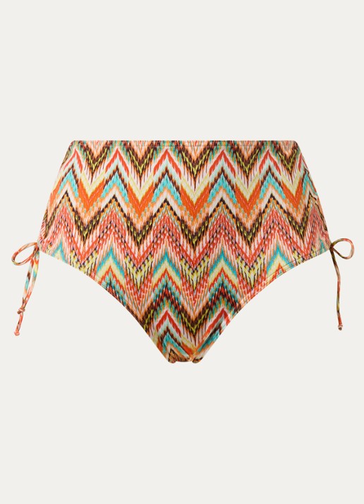 PrimaDonna Tubou hipster bikinislip met print - voorkant 4 oranjerood
