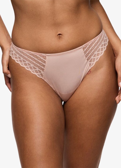 PrimaDonna Twist Side string met kant - detail 3 oudroze