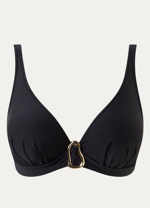 PrimaDonna Uvita voorgevormde bikinitop met beugel  - voorkant 4 zwart