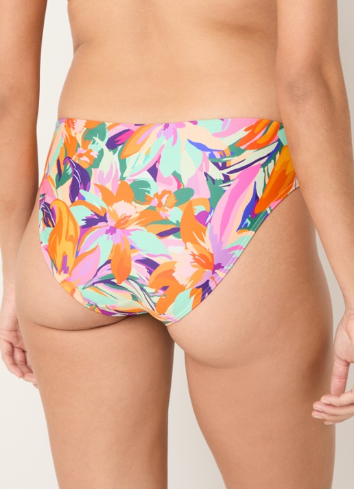 PrimaDonna Varadeo bikinislip met print - achterkant turquoise