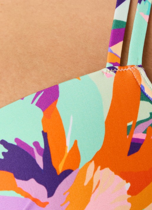 PrimaDonna Varadeo voorgevormde bikinitop met print - detail 4 orange