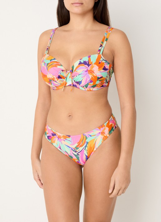 PrimaDonna Varadeo voorgevormde bikinitop met print - voorkant 6 orange