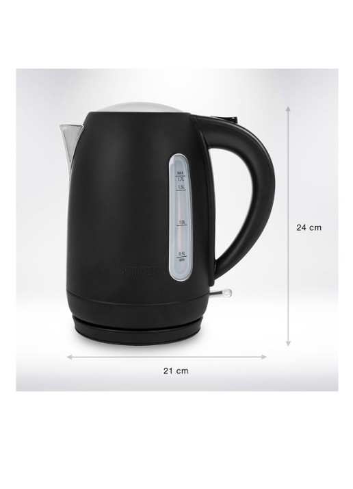 Princess Black Steel waterkoker 1,7 liter 236032 - detail 4 zwart