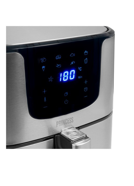 Princess Digital Aerofryer Deluxe XXL airfryer 182060 - voorkant 2 zilver