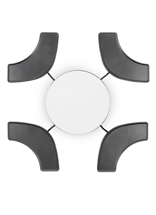 Princess Dinner4All Circle gourmetstel met vier individuele kookstations 103070 - detail 4 zwart