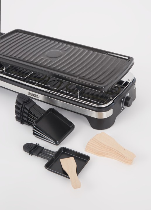 Princess Raclette 10 gourmetstel 162650 - voorkant 2 zwart