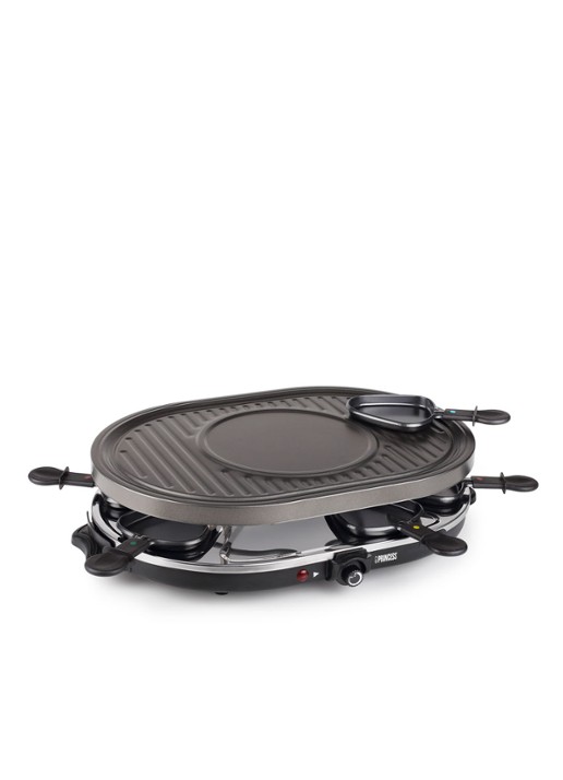 Princess Raclette 8 Oval Grill Party gourmetstel 162700 - detail 6 zwart