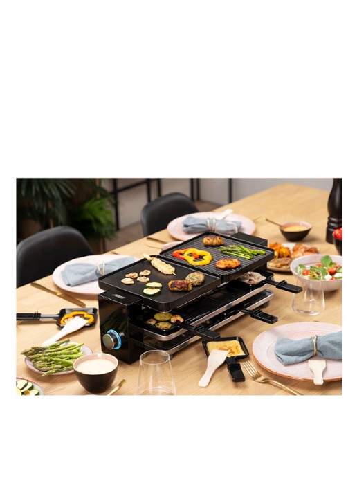 Princess Raclette Piano Black 8 gourmetstel 162925 - detail 5 zwart