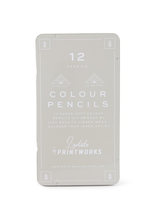 PRINTWORKS 12 colour pencils - classic