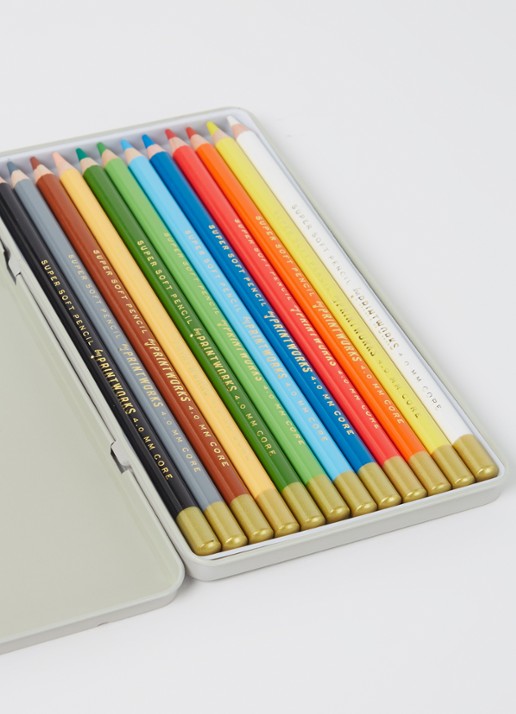 PRINTWORKS 12 colour pencils - classic - voorkant 2 multicolor