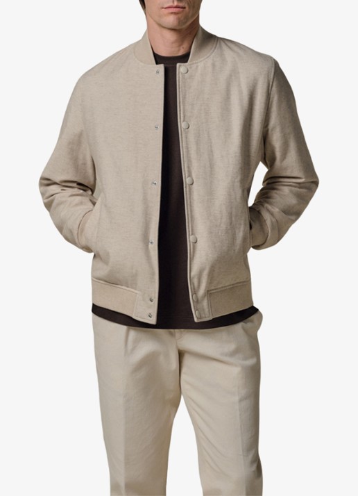 Profuomo Bomber van katoen linnen