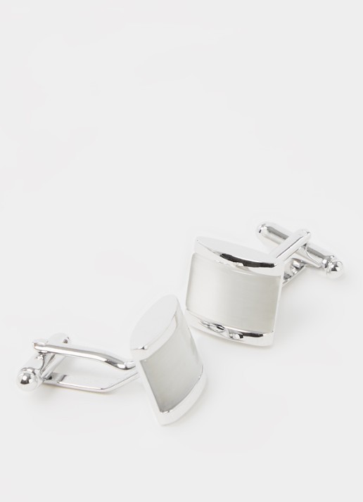 Profuomo Catseye manchetknopen - detail 3 zilver