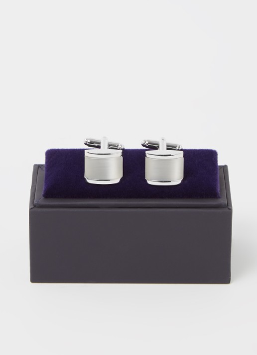 Profuomo Catseye manchetknopen - voorkant 2 zilver