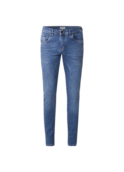 Profuomo Detox Denim skinny jeans met stretch - voorkant 2 indigo
