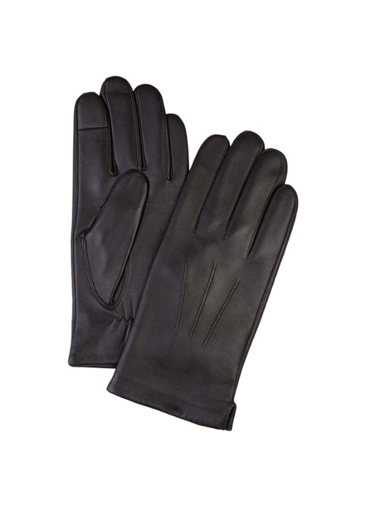 Profuomo Handschoen van leer - voorkant bruin