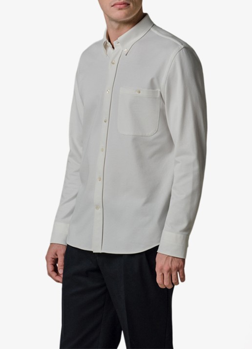 Profuomo Japanese knitted slim fit overhemd