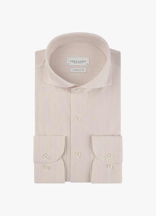 Profuomo Japanese knitted slim fit shirt