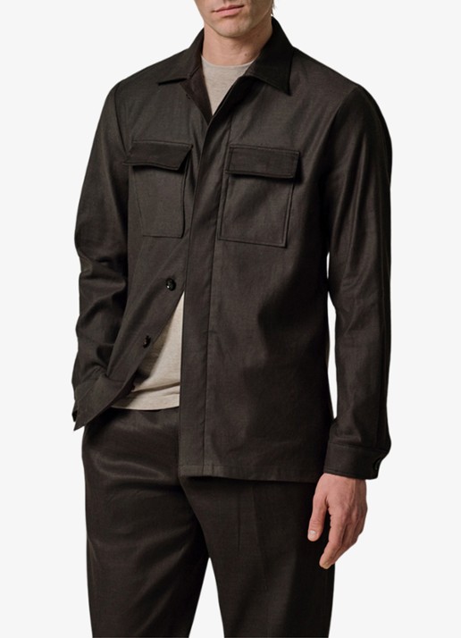 Profuomo Linen overshirt