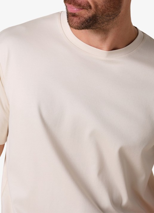 Profuomo Luxury T-shirt met stretch - detail 4 wit
