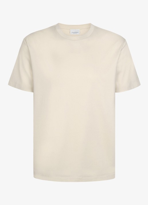 Profuomo Luxury T-shirt met stretch - voorkant 6 wit