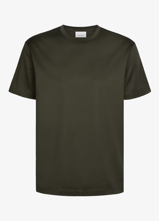 Profuomo Luxury T-shirt met stretch - voorkant groen