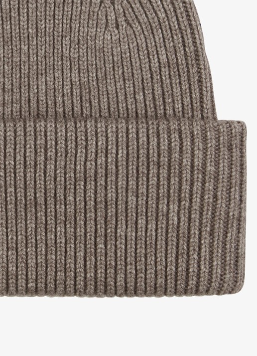 Profuomo Muts in wolblend - detail 2 bruin