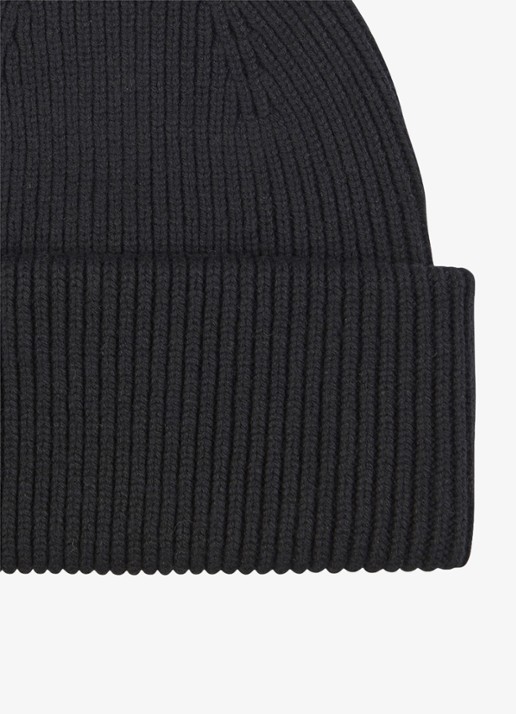 Profuomo Muts in wolblend - detail 2 donkerblauw