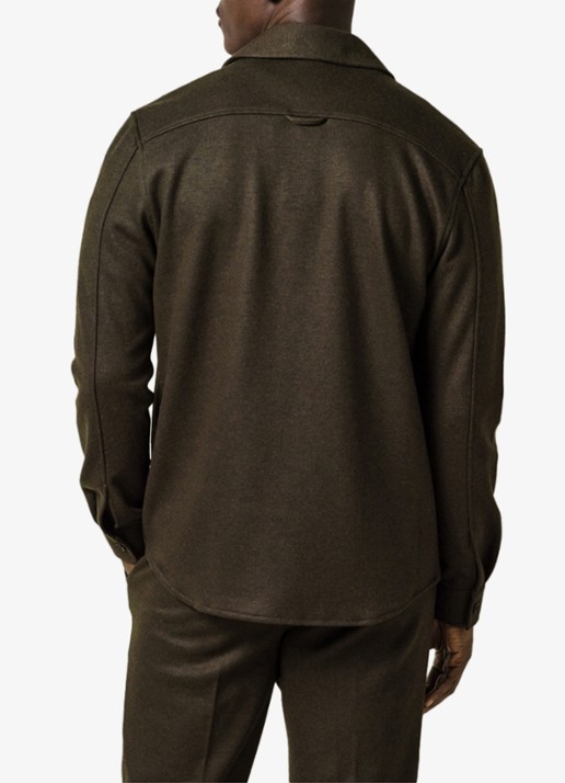 Profuomo Overshirt met borstzakken - achterkant 6 groen