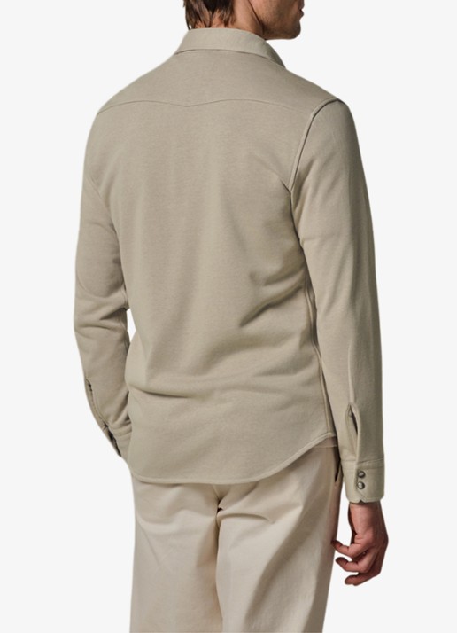 Profuomo Overshirt met borstzakken - achterkant 4 beige