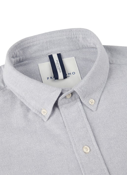 Profuomo Oxford comfort fit overhemd met button down kraag - detail 3 blauw