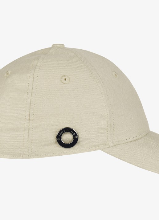 Profuomo Pet van linnen - detail 3 beige