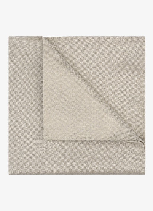 Profuomo Pochet van zijde - detail 2 zand