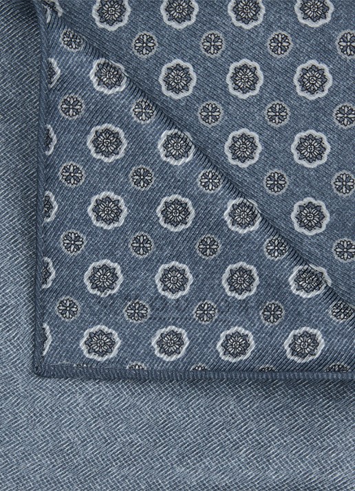 Profuomo Pochet van zijde - detail beige