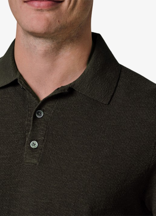 Profuomo Polo in katoen linnen