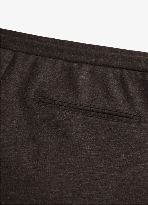 Profuomo Regular fit broek in wolblend - detail 4 donkerbruin