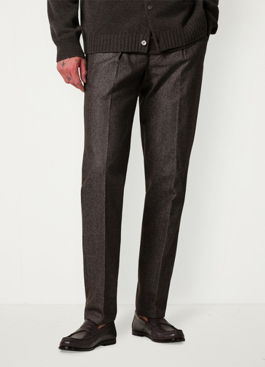 Profuomo Regular fit chino in wolblend