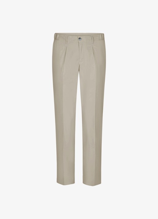 Profuomo Regular fit chino met steekzakken en stretch - voorkant 5 beige