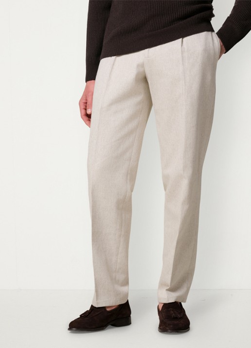 Profuomo Regular fit chino met steekzakken