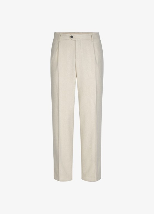 Profuomo Regular fit chino van wol - voorkant 5 beige